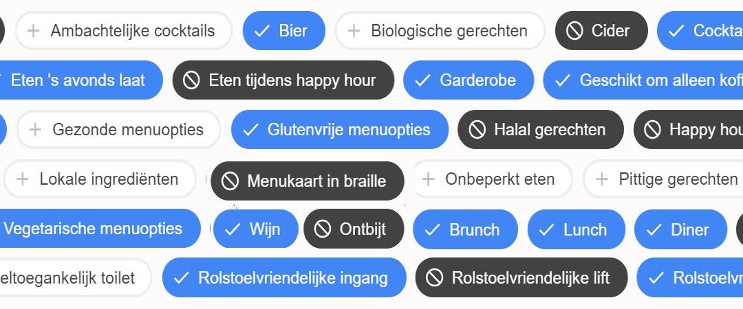 Google kenmerken die de vindbaarheid van jouw horecazaak verbeteren